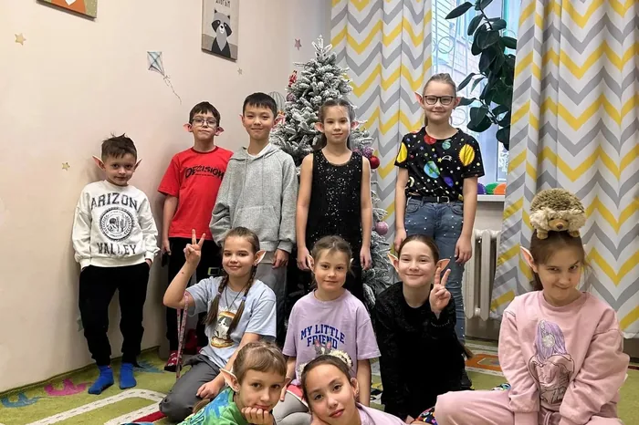 Группа в игровой комнате